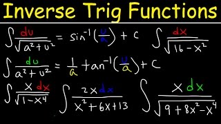 Integration into Inverse trigonometric functions using Substitution [upl. by Queri20]