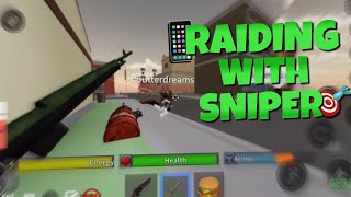 Da hood mobile  Raiding With A Sniper 🎯  SATISFYING KILLS [upl. by Ysus]