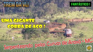 🇧🇷TREM SERPENTEANDO Pelas CURVAS de ARAXÁ MG [upl. by Eniotna]