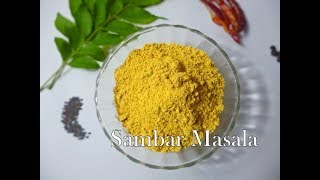 Quick Sambar Recipe in Cooker  15 Mins  Multipurpose South Indian Veggie Sambar  Homemade Powder [upl. by Ardrey]