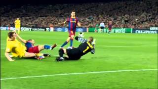 Mascheranos tackle on Bendtner plus Pep Guardiola and Arsene Wenger reaction [upl. by Atiner9]