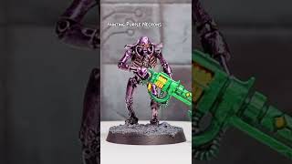 Painting Purple Necrons warhammerarmypainters warhammer necrons [upl. by Lleinad297]