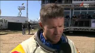 Felix Baumgartner Interview after Space Jump Redbull Stratos 14 10 2012 [upl. by Aramaj]