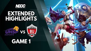 Eutectics vs BU Red  Game 1  202425 NECC Div 1 League of Legends [upl. by Doy]