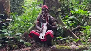 Bossengue Plays Harp and Sings the Sacred Music of Bwiti Moughenda Village Gabon [upl. by Brandon558]