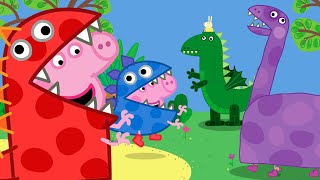 Georges Dress Up Dinosaur Party 🦕  Peppa Pig Official Full Episodes [upl. by Skardol56]