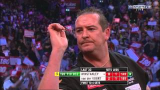 HD Dean Winstanley  9 Dart Finish  201213 PDC World Championships  wwwninedarterscouk [upl. by Litha]