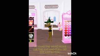 How to make a witches hat and wand on dress to depress dti roblox dtifits dresstoimpress lana [upl. by Nnaynaffit221]