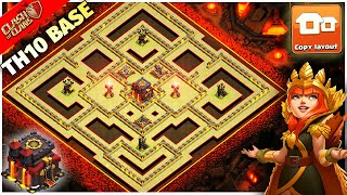 NEW BEST Town Hall 10 Layout Copy Link  TH10 War Base Design  Clash Of Clans [upl. by Sheffy]