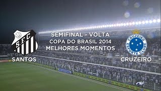 Melhores Momentos  Santos 3 x 3 Cruzeiro  Copa do Brasil  05112014 [upl. by Adnirak]