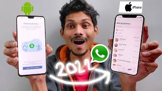 Best Method to Transfer WhatsApp Business from Android to iPhone 2022  iCareFone Transfer [upl. by Enilehcim]