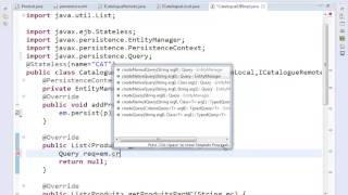 EJB avec JBOSS7 et Eclipse Entity  Session Client Java Web Service M Youssfi 22 10 2013 [upl. by Juxon]