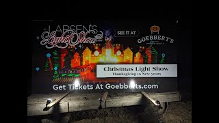 Larsens Christmas Light Show Goebberts Farm Pingree Grove Illinois [upl. by Peper]