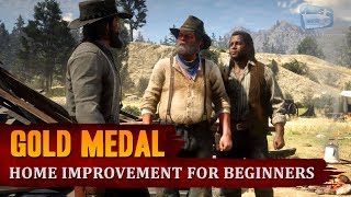 Red Dead Redemption 2  Mission 98  Home Improvement for Beginners Gold Medal [upl. by Lucho]