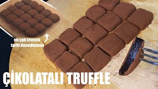 YOUTUBEUN EN ÇOK İZLENEN 37 milyon TATLISINI DENİYORUM  2 malzemeli truffle [upl. by Evvie]