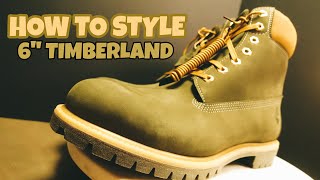 How to Style Boots  Timberland 6quot Classic  Olive  Winter Ready  On Feet Review [upl. by Andras813]