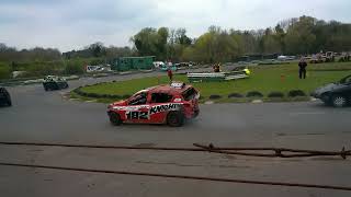 grimley raceway 1600 bangers huge crash [upl. by Iznyl264]