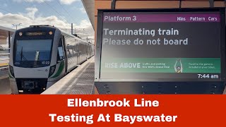 Ellenbrook Line Testing At Bayswater [upl. by Rabka887]