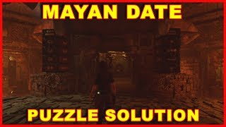 Shadow of the Tomb Raider Mayan Date Door Puzzle Guide Kuwaq Yaku [upl. by Ainorev]