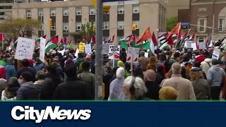 A massive Pro Palestine demonstration held in Toronto [upl. by Hoban]