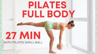 27 MINUTE CALMING PILATES ROUTINE To Tone Your Core and Pelvic Floor with a Small Ball [upl. by Nesahc]