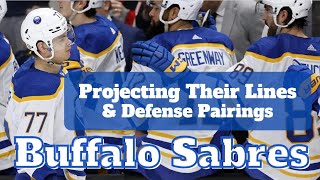 Projecting Sabres Lines amp Defensive Pairings In 202425 [upl. by Sadella]