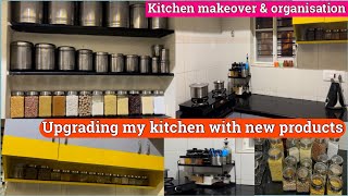 My small kitchen makeover amp organisationcountertop organisingupgrading kitchen with new products [upl. by Asor]