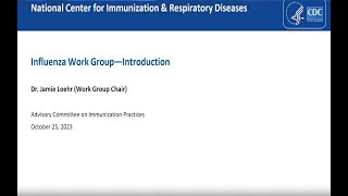 October 2023 ACIP Meeting  Influenza Vaccines amp Vaccine Safety [upl. by Ylatan]