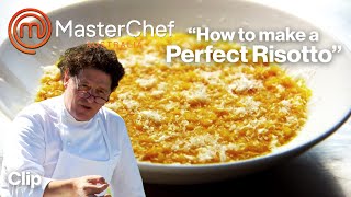 How to make a Perfect Risotto  MasterChef Australia  MasterChef World [upl. by Strephon886]