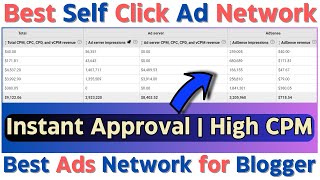 Best Self Click Ad Network  Best Ads Network for Blogger Instant Approval  Boxput [upl. by Alimrahs]