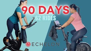 ECHELON EX3  90 DAY HONEST REVIEW 62 rides  Things to know before you purchase [upl. by Acitel]