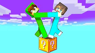 Minecraft But Its Oneblock LUCKYBLOCK [upl. by Isadora]