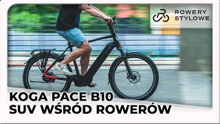 Rower elektryczny na pasku Koga Pace B10  SUV do zadań specjalnych Bosch CX Gates Carbon Drive [upl. by Palocz61]