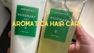 Aromatica hair care  Aromatica rosemary root enhancer amp Aromatica rosemary shampoo review 2024 [upl. by Anitselec]