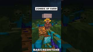 Minecraft Zombie XP Farm shorts [upl. by Burrill]