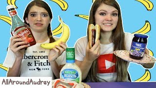 EATING WEIRD FOOD COMBINATIONS  AllAroundAudrey [upl. by Snow]