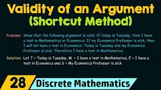 Checking The Validity of An Argument Shortcut Method [upl. by Willard978]