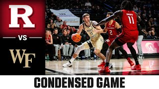 Rutgers vs Wake Forest Condensed Game  202324 ACC Mens Basketball [upl. by Aimo353]