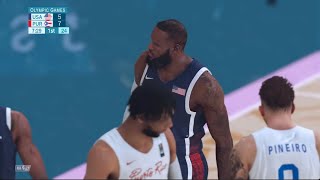 🔴 LIVE NOW USA vs Puerto Rico Full Game  2024 Olympic Mens Basketball Live  August 1 2024  2K [upl. by Halle]