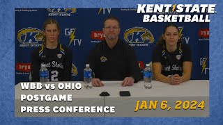 Kent State Womens Basketball vs Ohio 010624  Postgame Press Conference [upl. by Burman174]