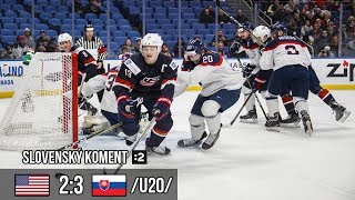 USA 23 Slovensko SK komentár U20 MS juniorov 2018 [upl. by Enahpets]