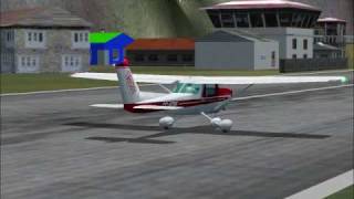 My Free Carenado Cessna and Lukla Airport VNLK Legal Freeware FS2004 [upl. by Colyer]