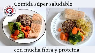 Comida súper saludable con mucha fibra y proteína [upl. by Hamimej]