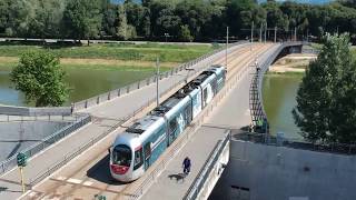 Tramvia Firenze il tracciato della linea 1 visto dal DRONE [upl. by Kenlee855]