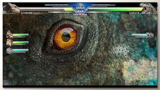 Pachyrhinosaurus vs Gorgosaurus with Healthbars [upl. by Eidac]