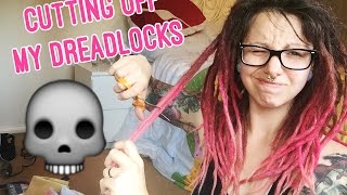 REMOVING MY DREADLOCK EXTENSIONS [upl. by Karlan496]