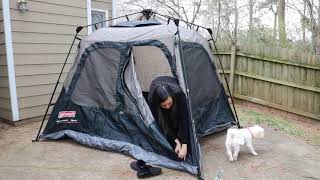 Coleman 4 Person Instant Tent Setup and Take Down [upl. by Clio439]