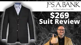 Affordable Suit Review  Jos A Bank 1905 Navy Collection Tailored Fit [upl. by Attiuqal505]