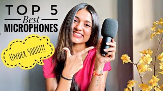 BEST Microphones Under 5000🔥 Top 5 Best MICROPHONES For Singing  With All Details [upl. by Ihsar]