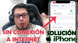 El iPhone se Conecta al Wifi pero Aparece Sin conexión a internet  Configurar IP y Dns [upl. by Adnorhs]